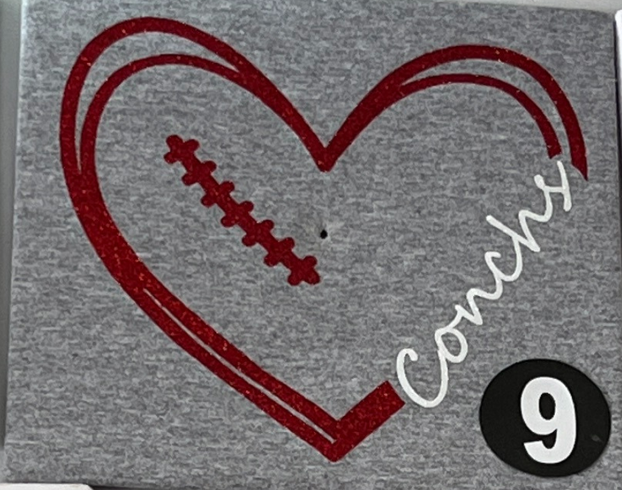 Ladies - Football #9 T-Shirt or Dri-Fit