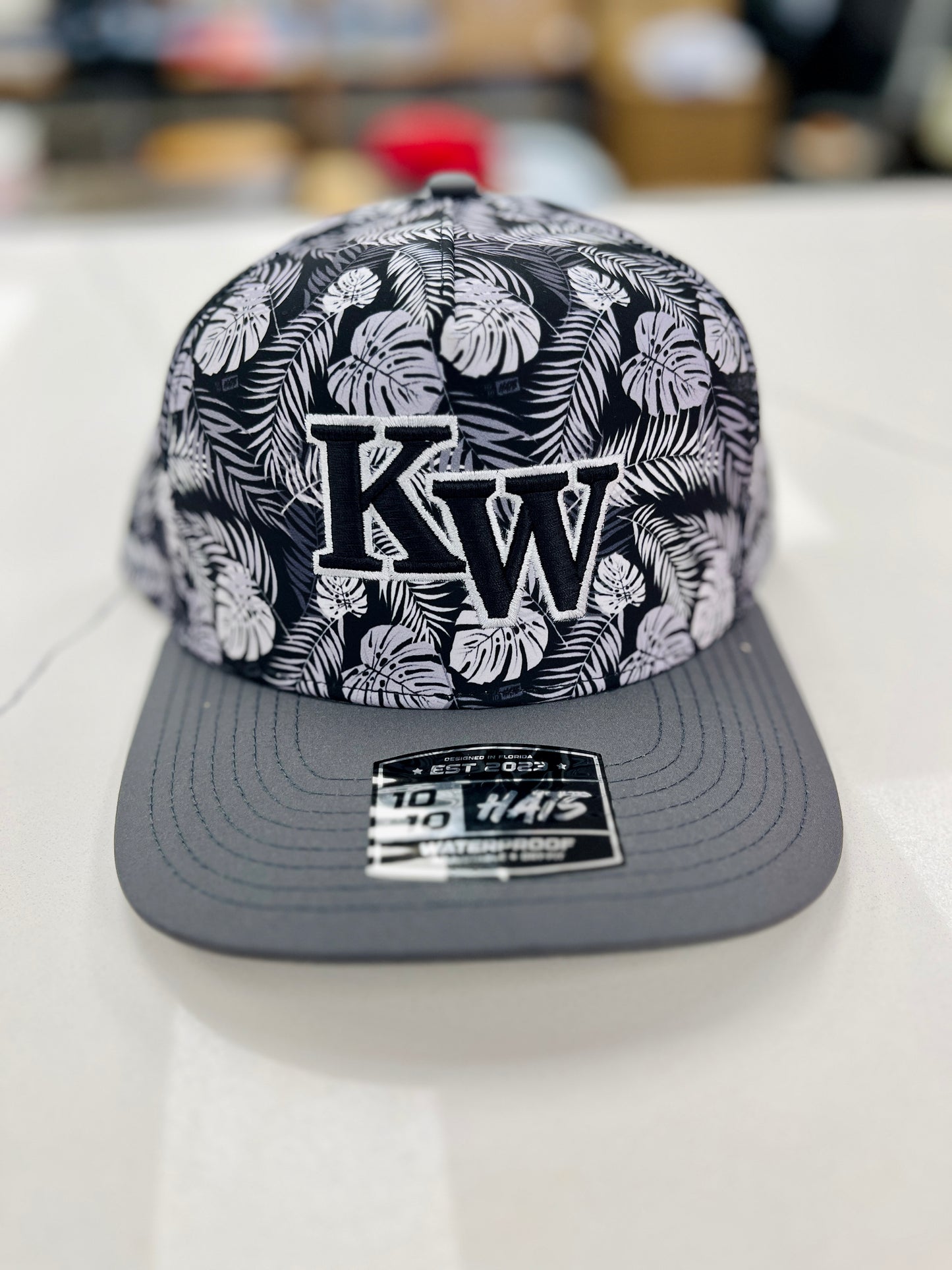 B&W Palm Leaves SnapBack