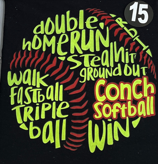Adult - Softball #15 T-Shirt or Dri-Fit