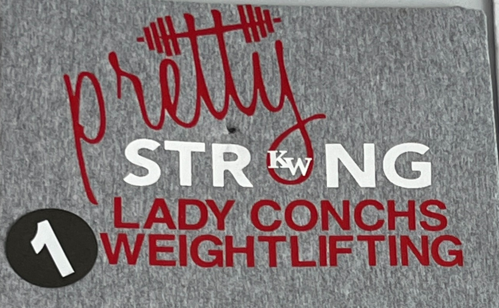 Youth - Lady Conchs Weightlifting #1 T-Shirt or Dri-Fit