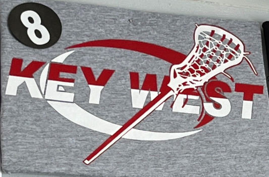Adult - Lacrosse #8 T-Shirt or Dri-Fit