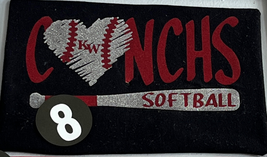 Youth - Softball #8 T-Shirt or Dri-Fit