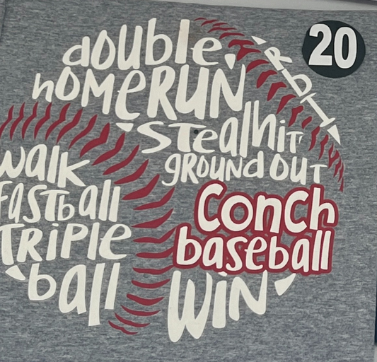 Adult - Baseball #20 T-Shirt or Dri-Fit