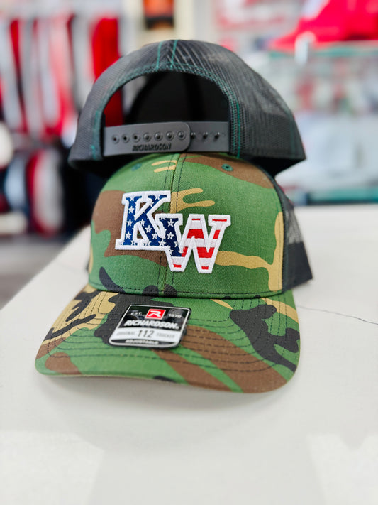 American Flag KW SnapBack - Camo