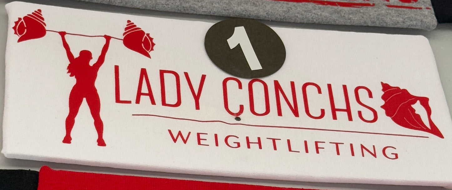 Adult - Lady Conchs Weightlifting #1 T-Shirt or Dri-Fit